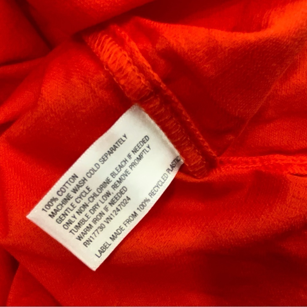 Knox Rose Short sleeve Tie Collar Tunic Blouse. In Warm Orange. Size 2XL.(NWT). - Picture 6 of 8